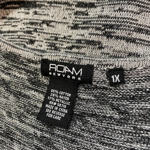 ROAM New York Silver Metallic Sweater Size 1X - Picture 6 of 8